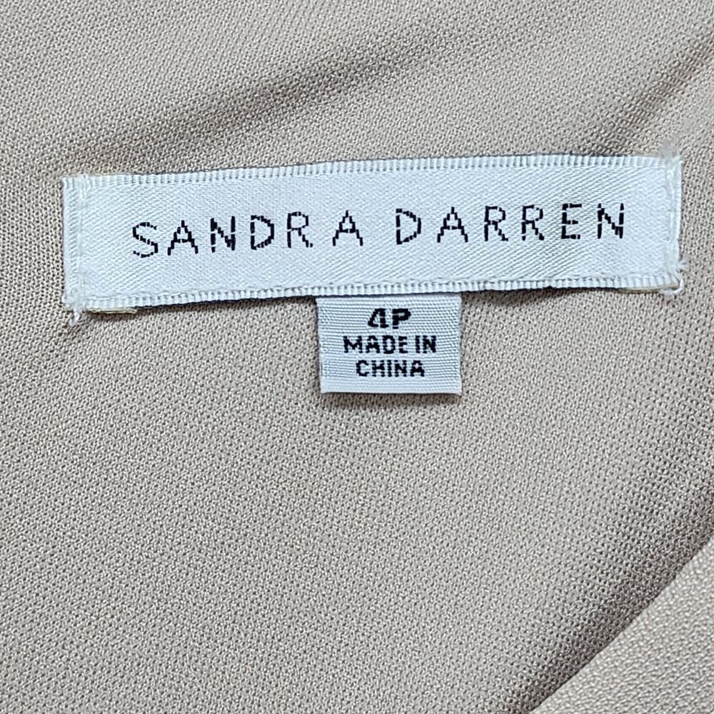 NWT Sandra Darren Petite 4P Black Tan Knit Shift Dress Lined Career Office Churc - Picture 10 of 15